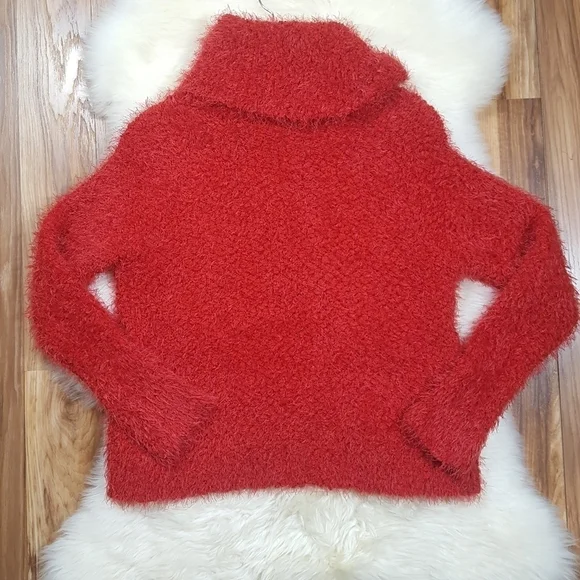 Cupcakes and Cashmere Red Cowl Neck Sweater - Picture 2 of 10